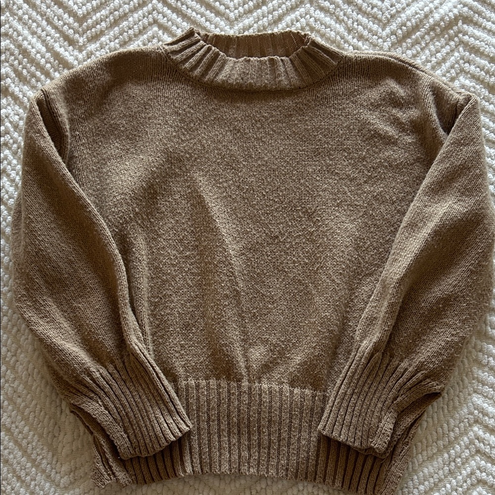 Cozy Crewneck Sweater in Brown